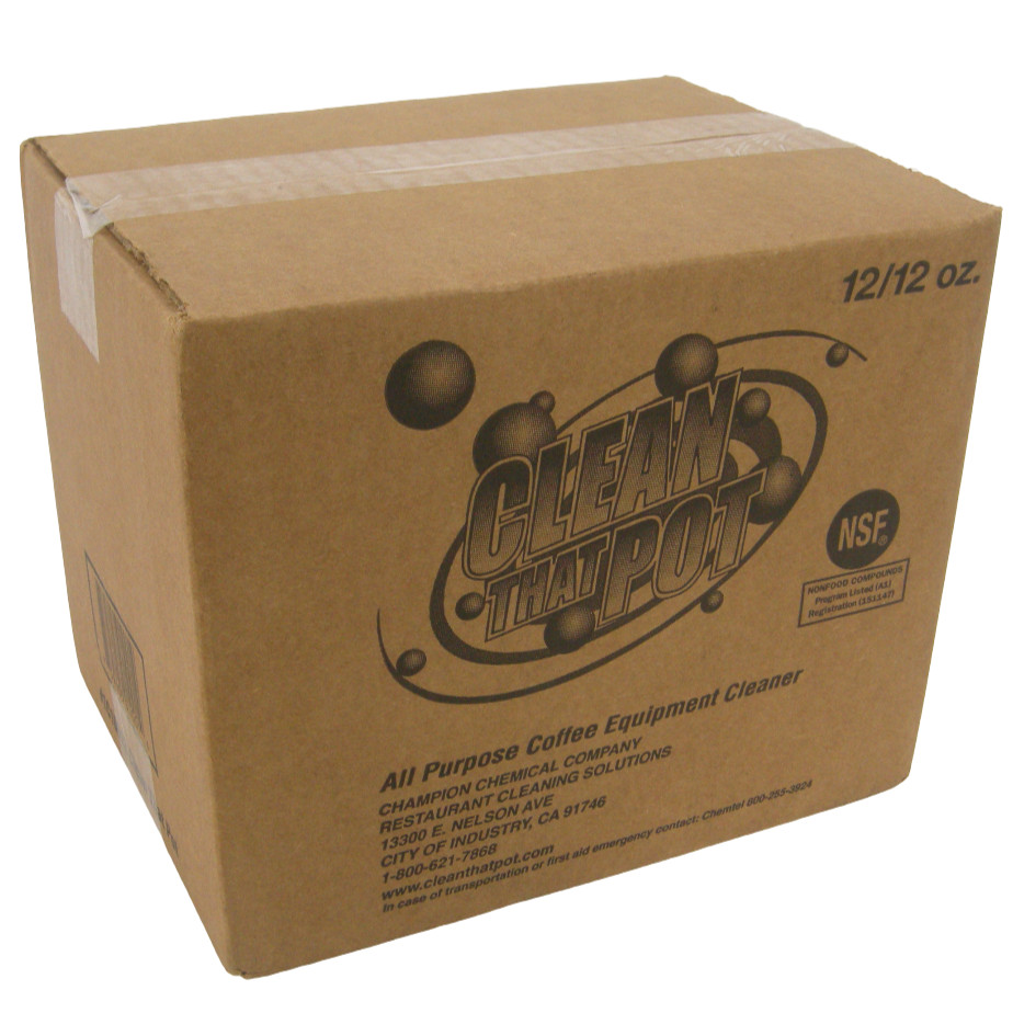 Clean That Pot All Purpose Coffee Equipment Cleaner 12 fl oz Case of 12 Bottles
