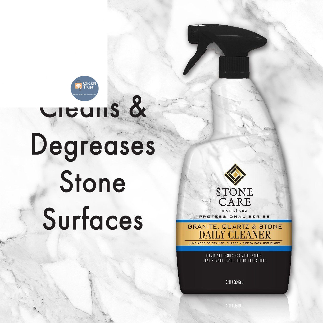 Stone Care International Granite Cleaner 32 Fl Oz (Pack of 1), 32 Oz. Single