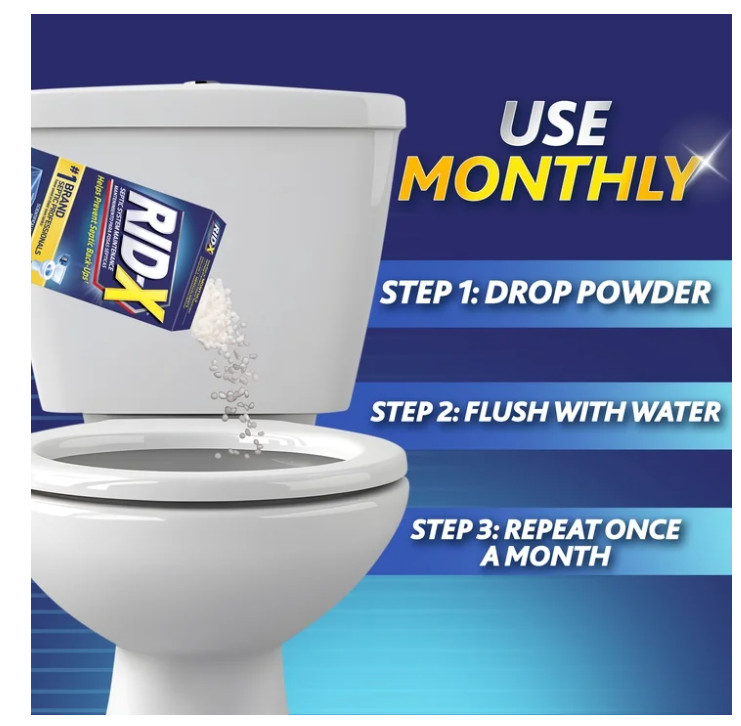 Rid-X Professional Septic Tank Treatment Powder 39.2oz 4 Month Supply