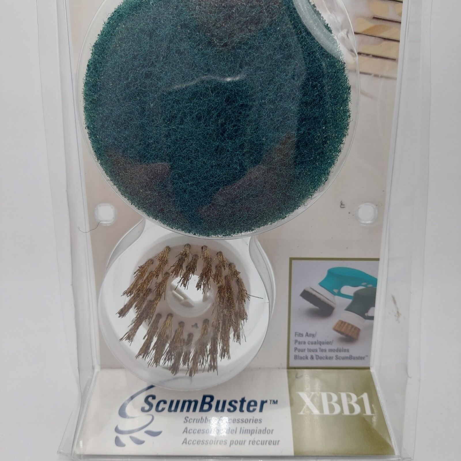 Black & Decker XBB1 ScumBuster Accessories Wire Bristle Brush & 2-Scrub Pads