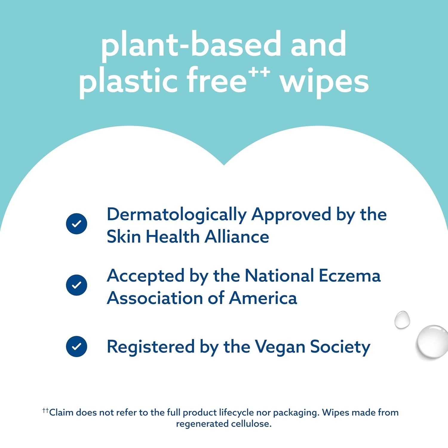 3-in-1 Hypoallergenic Disposable Wipes – 99.9% Water, Travel Size Pack of 10