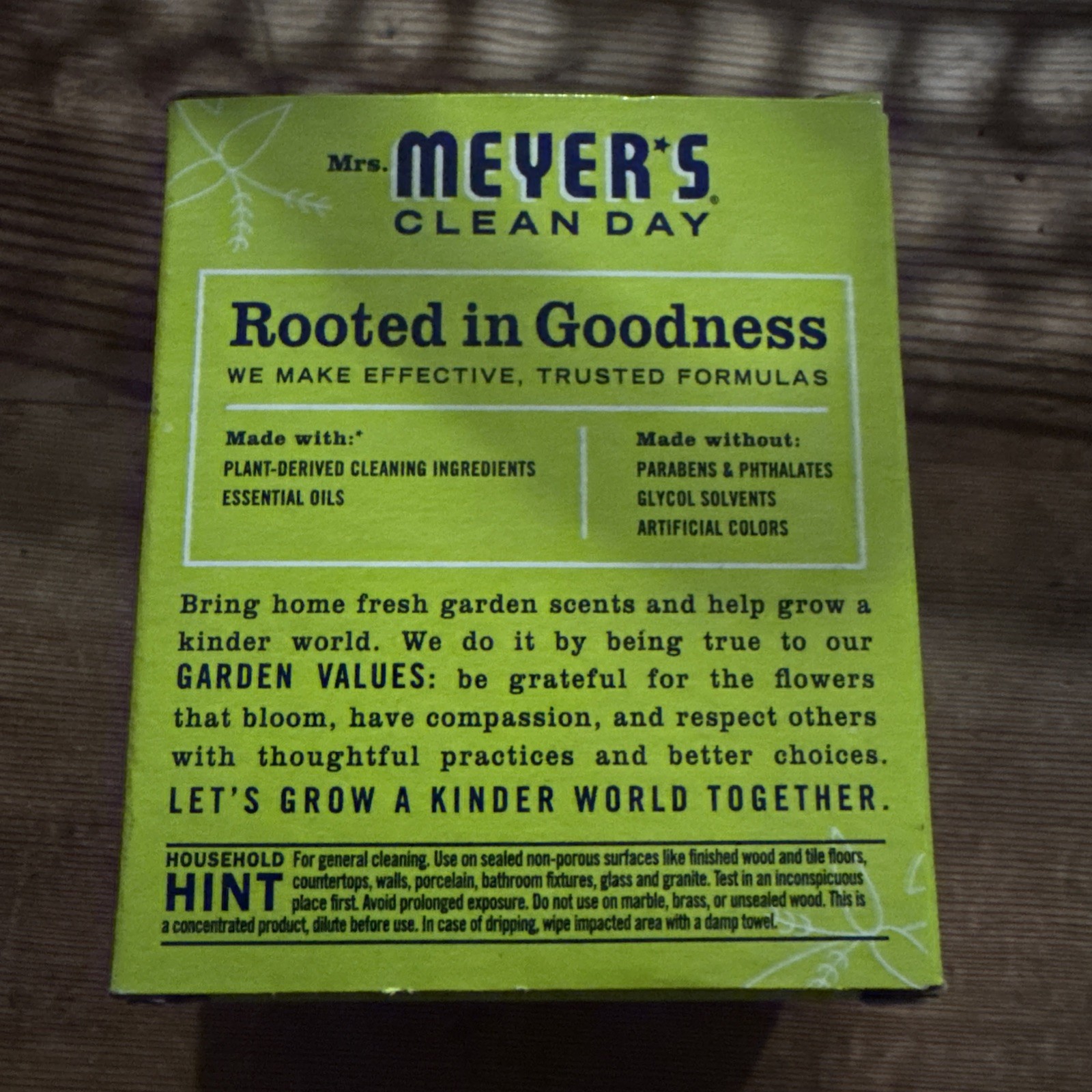 Meyer’s Clean Day~ Multi Surface Everyday Cleaner Concentrated Refills Two (2)