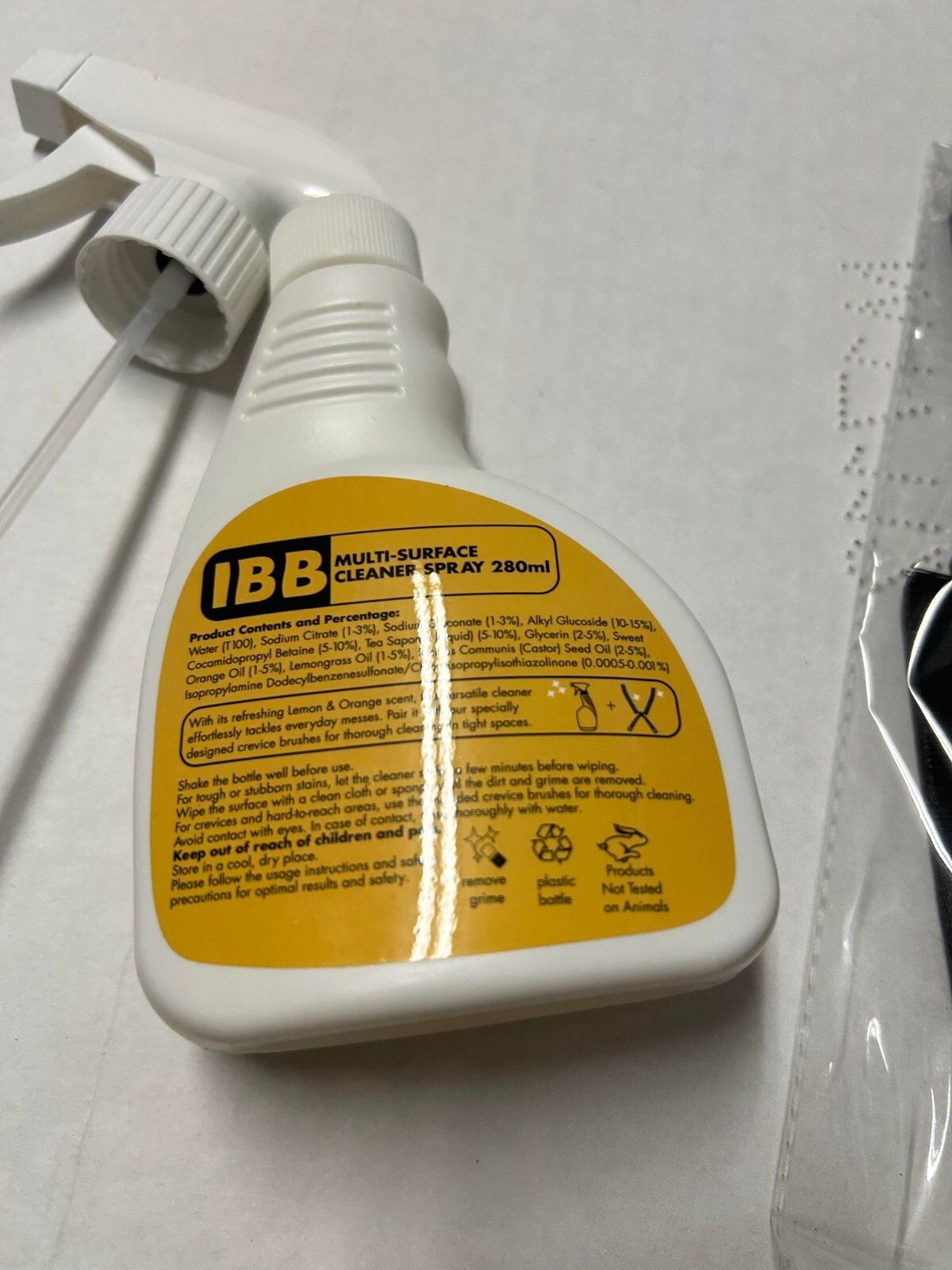 IBB All-Purpose Cleaner Spray 2PCS Crevice Cleaning Brushes for Tile, 6.76oz