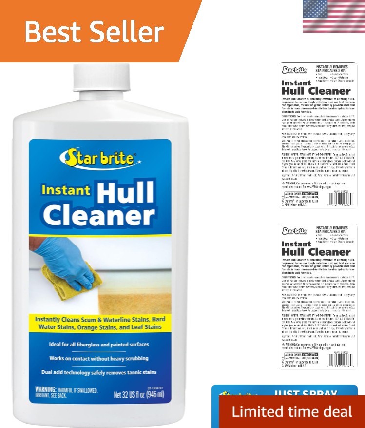Instant Hull Cleaner – Easily Remove Stains, Scum Lines & Grime for Boat Hull…