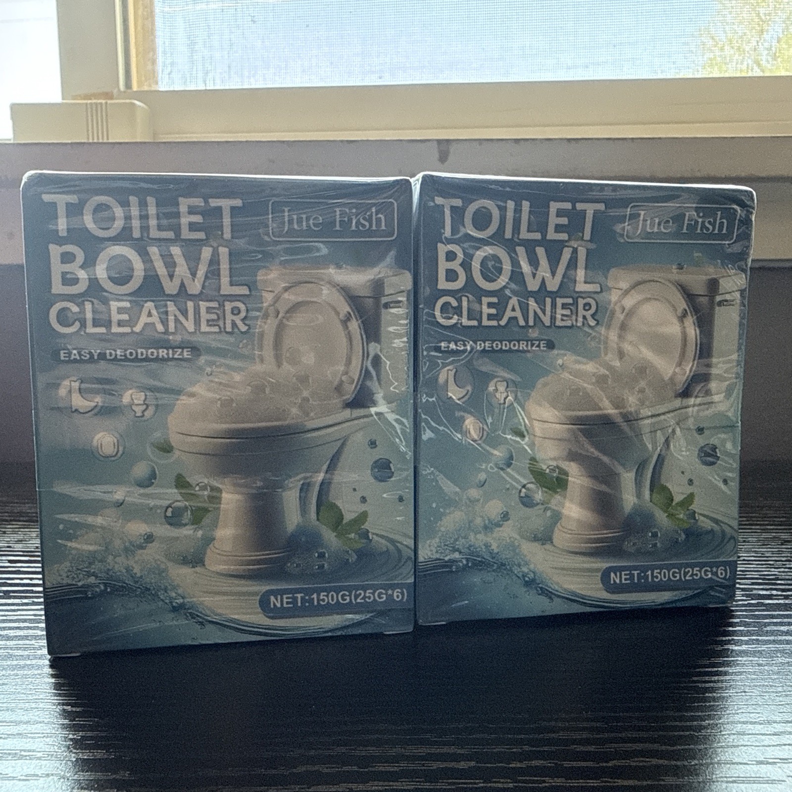 Jue Fish Toilet Bowl Cleaner Powder 2 Pack