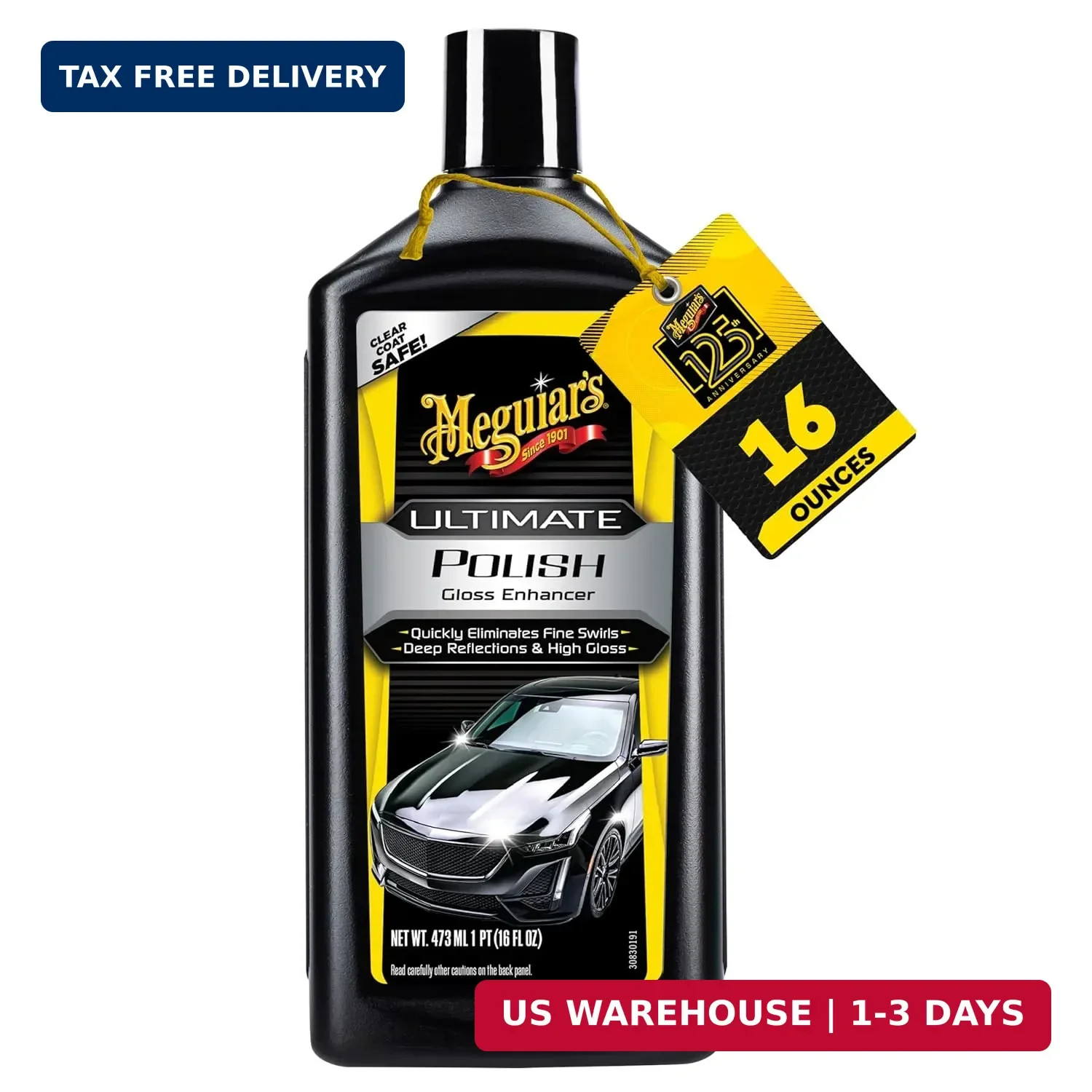 Meguiar’s Ultimate Polish – High-Gloss Polish for a Show Car Shine – Permanently