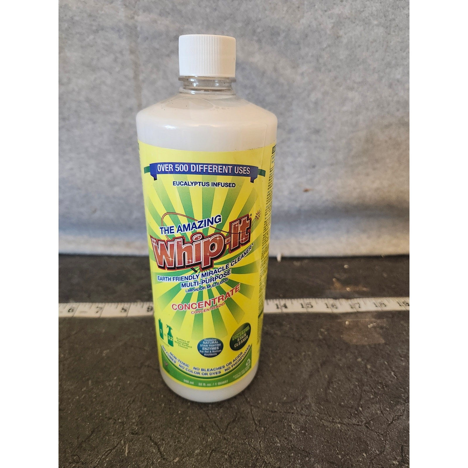 The Amazing Whip-It Concentrate Multi Purpose Miracle Cleaner Non Toxic 32 oz