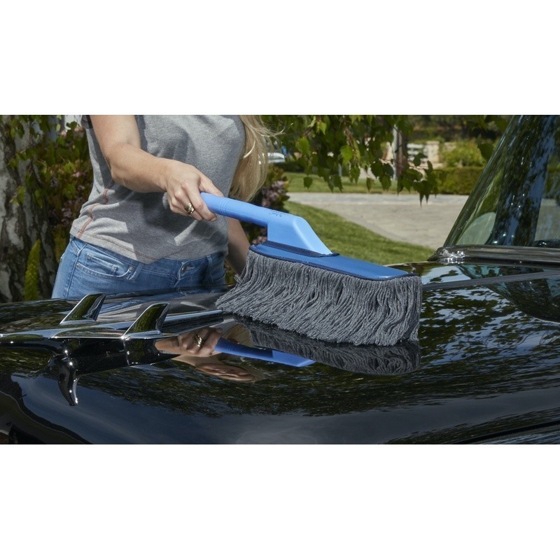 26in Plastic Handle Car Duster Washable Cotton Dust Remover Non Toxic Brush New