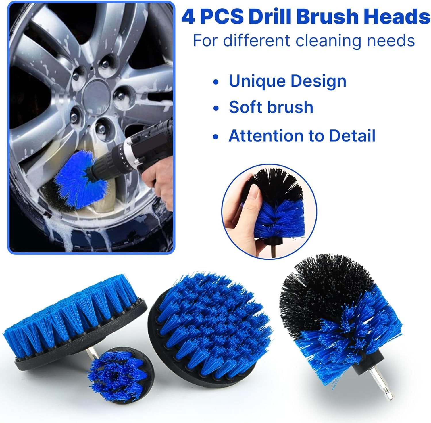 30 PCS Car Detailing Kit – Car Cleaning Wash Brush Set, Auto Interior Detaili…