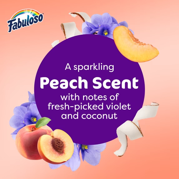 Fabuloso 2X Multi-Purpose Cleaner Peach Scent No Rinse Floor Cleaner 2 Pack 56oz