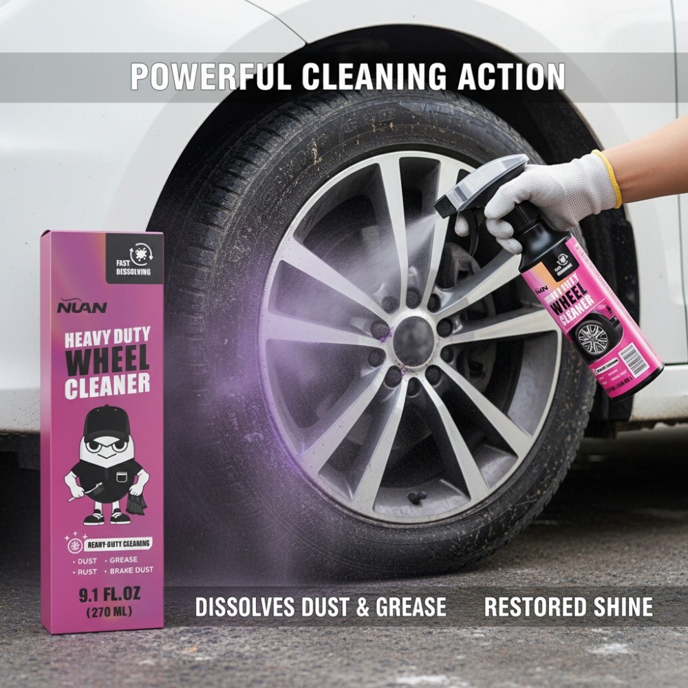 1/2/3PCS Multi-functional Remover Wheel Cleaner Heavy Duty Wheel Cleaner 270ML