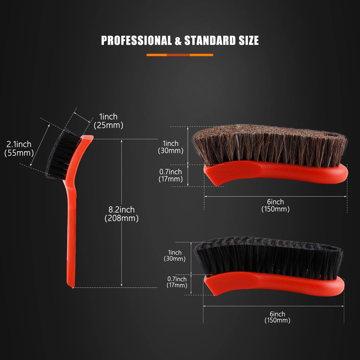 Set 3 Cepillos Detallado Auto Cuero Textil Interior Dashboard Rines Asientos Kit