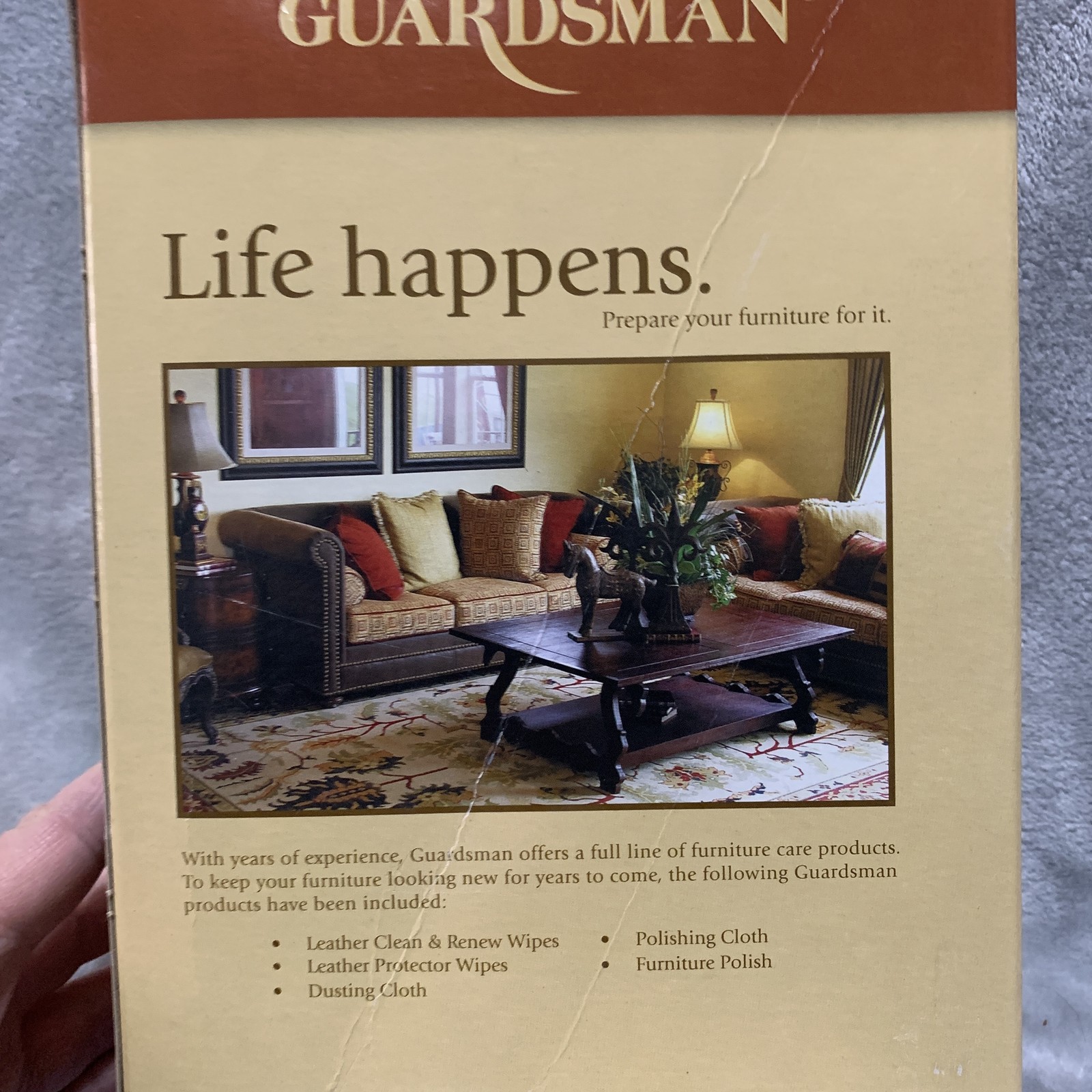 Guardsman Leather Furniture Care Kit Cleaner Protector Wipes Polish Dusting