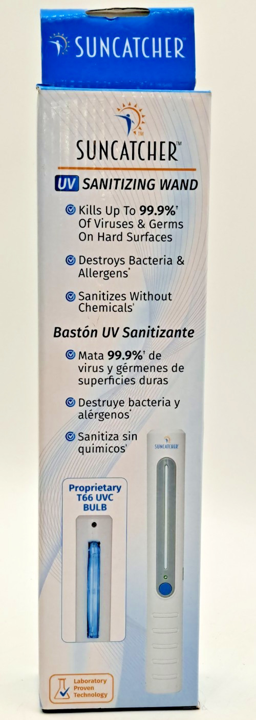 SUNCATCHER SANITIZING WAND Disinfecting Lamp PORTABLE Open Box 2020 Unused