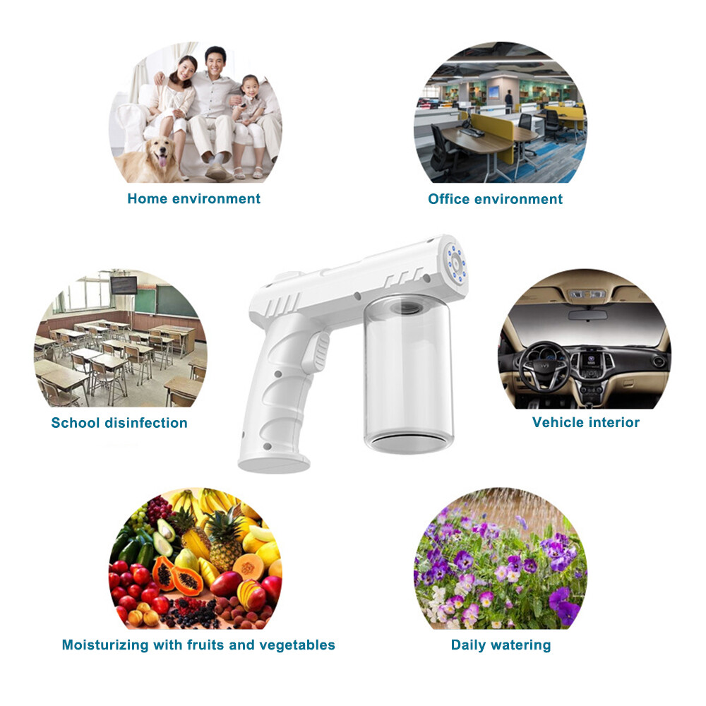 Nano Steam Sprayer Fogger Machine With Blue Lights 280ml For Home