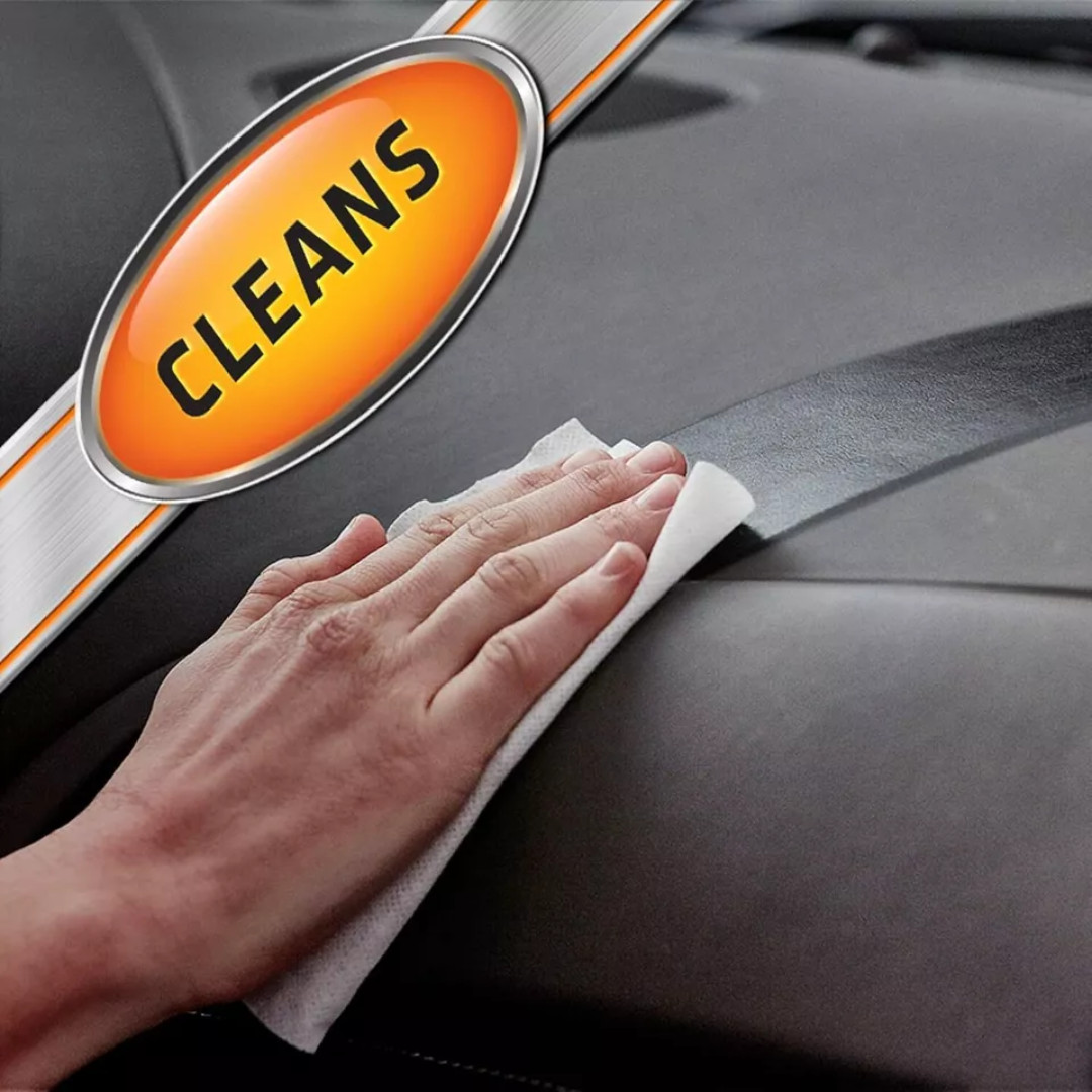 Orange Air Freshening Car Interior Cleaning Wipes Car Cleaner Cleans Dirt & Dust