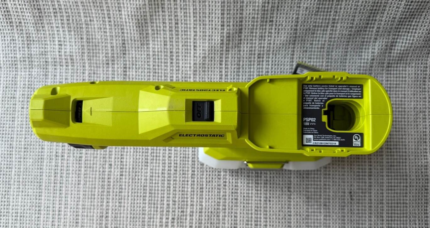 NEW Ryobi ONE+ 18V Cordless Handheld Electrostatic Sprayer PSP02 – TOOL ONLY