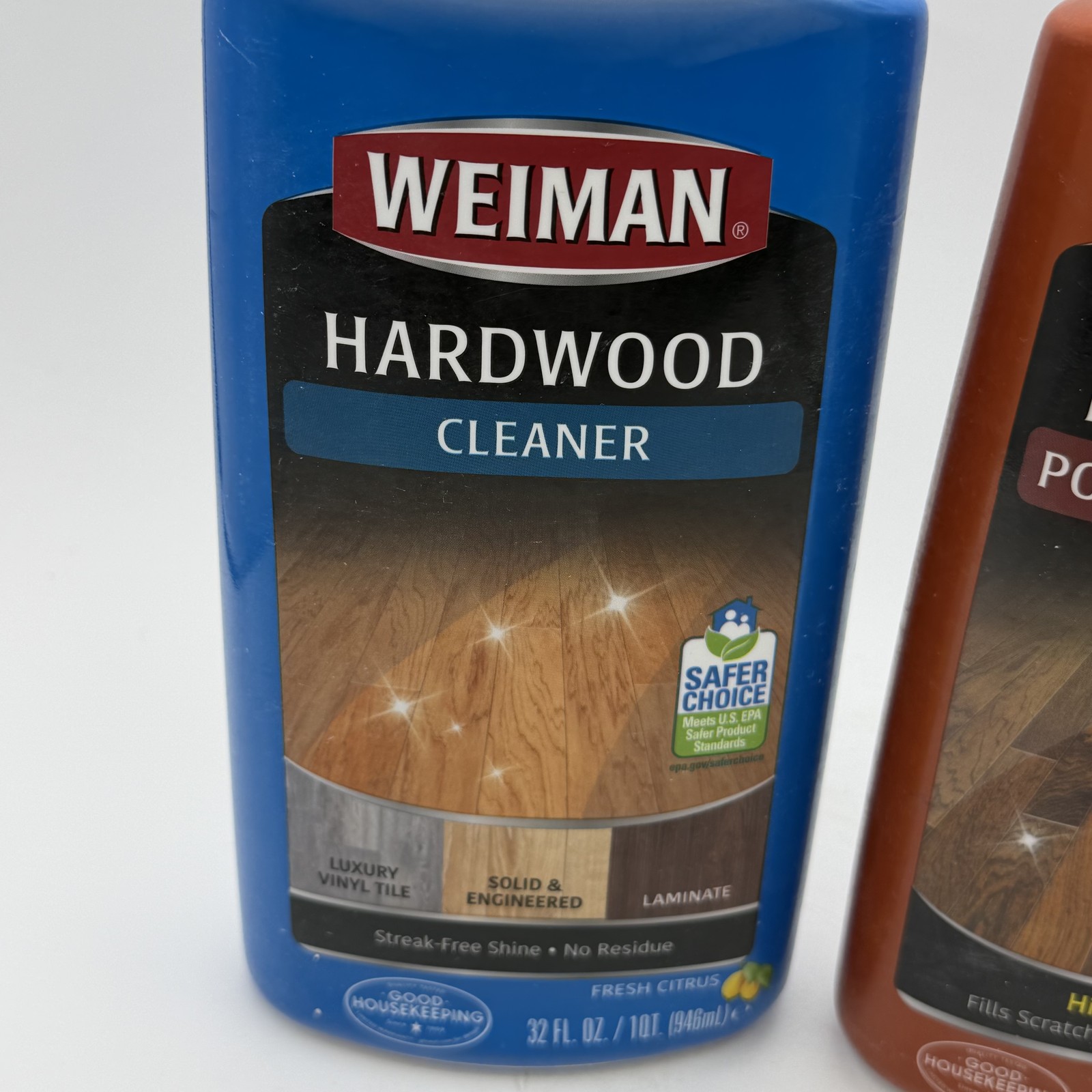 Weiman Hardwood Floor Cleaner & Polish Restorer Kit 32oz Each Wood Floor Care