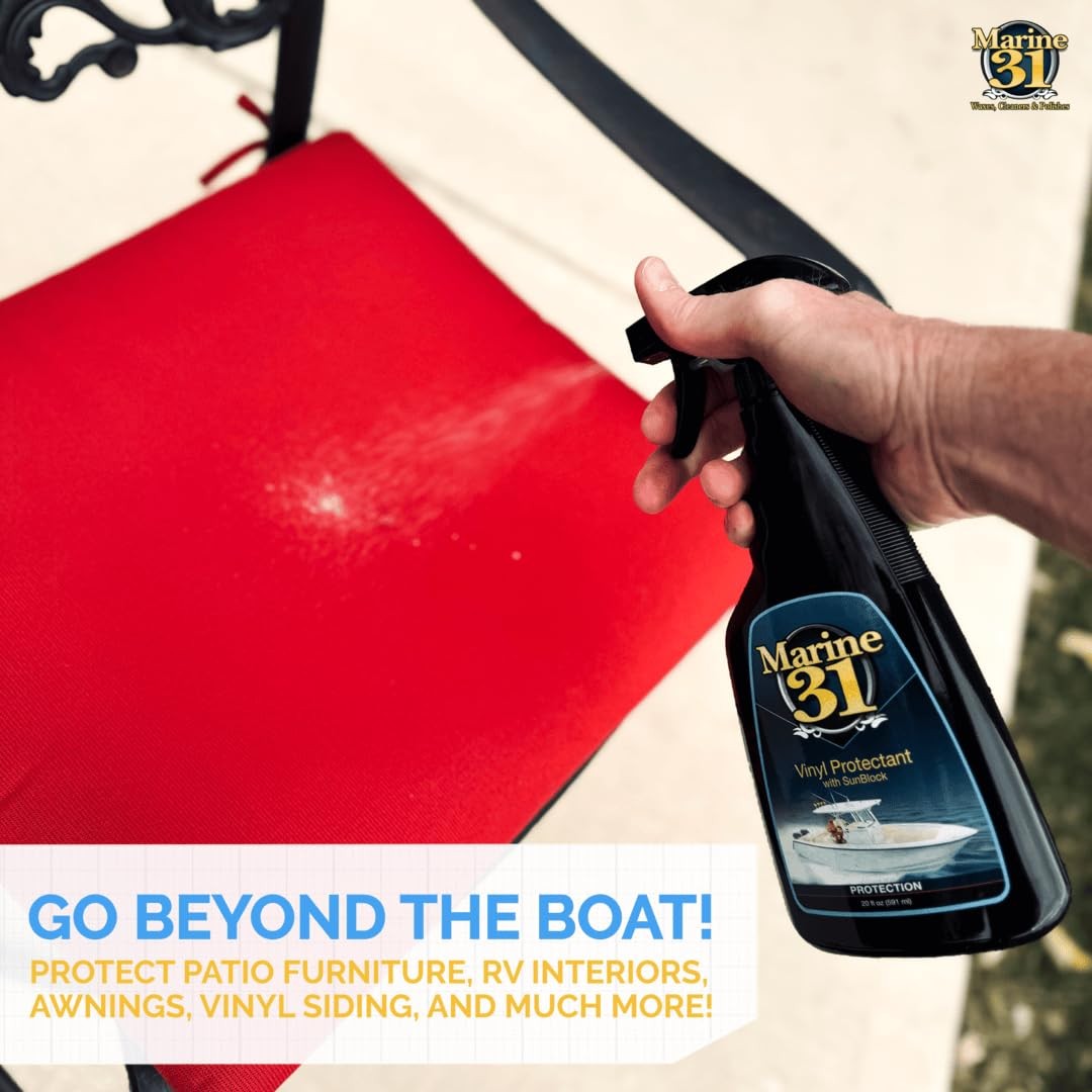 Vinyl Protectant with Sunblock | Prevents Fading & Cracking | Safe for Boats,…