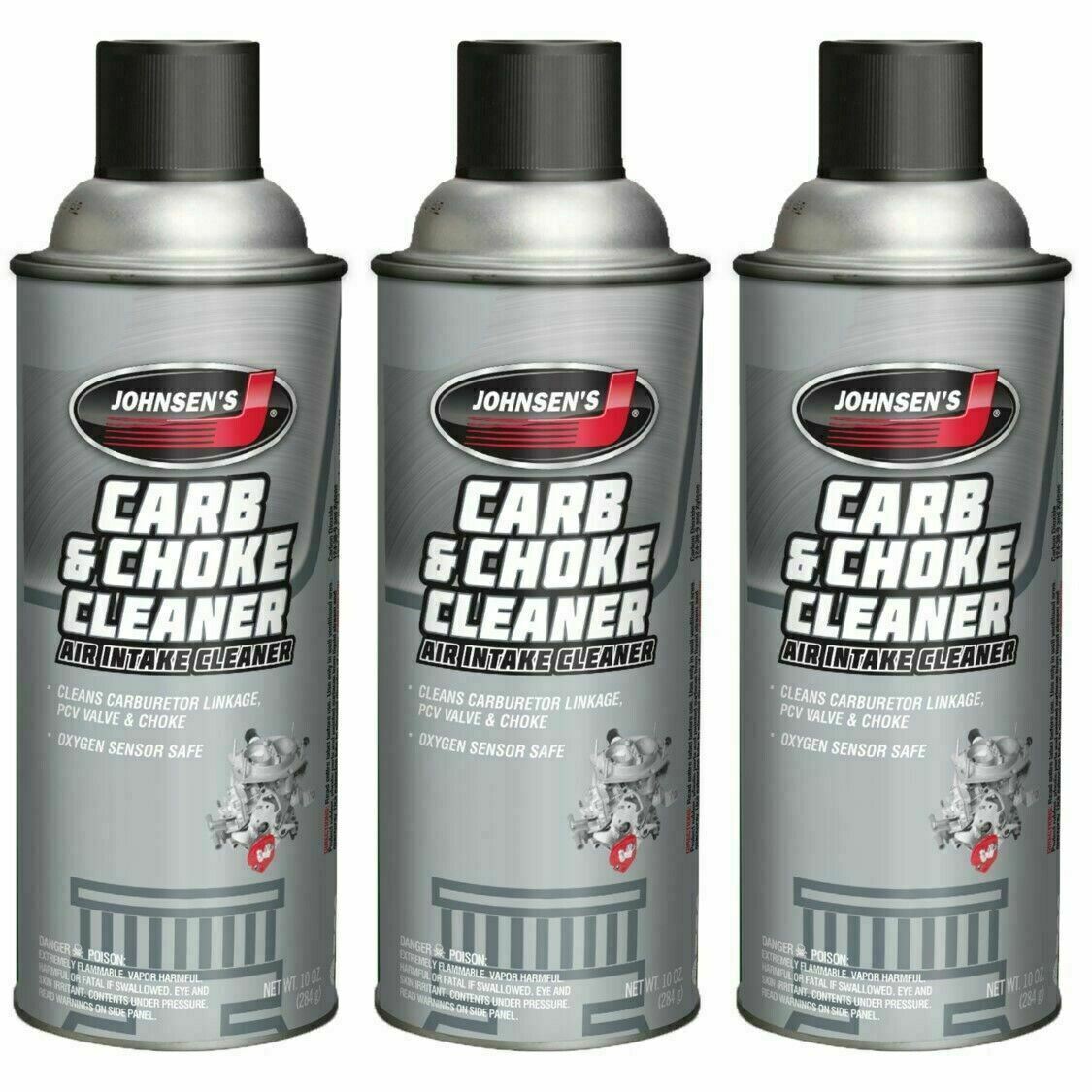 Johnsen’s 4641 VOC Compliant Carburetor Cleaner Spray – 10 oz. 10 Ounce 3 PACK