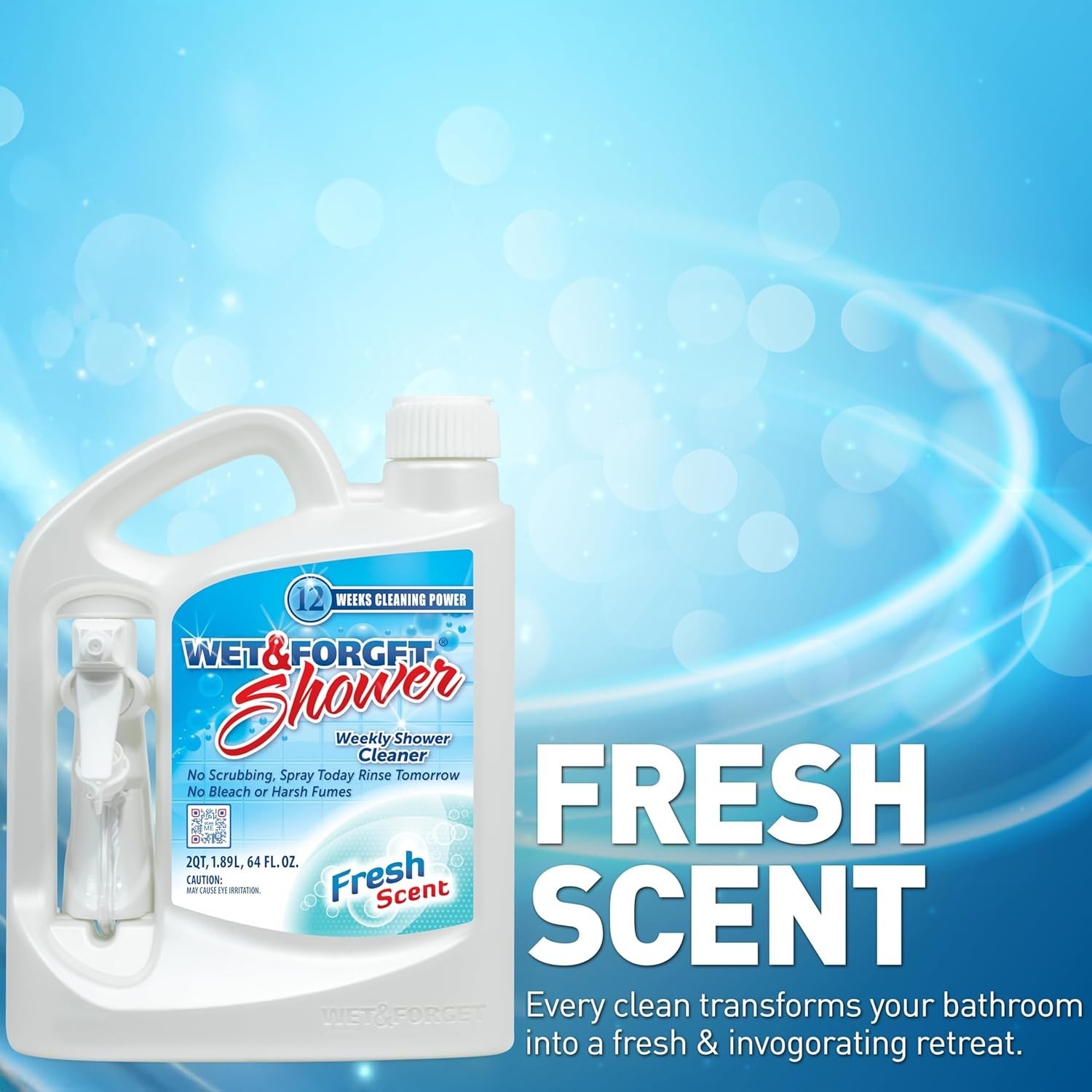 Shower Cleaner Spray Multi-Surface Weekly Application Requires No Scrubbing, …