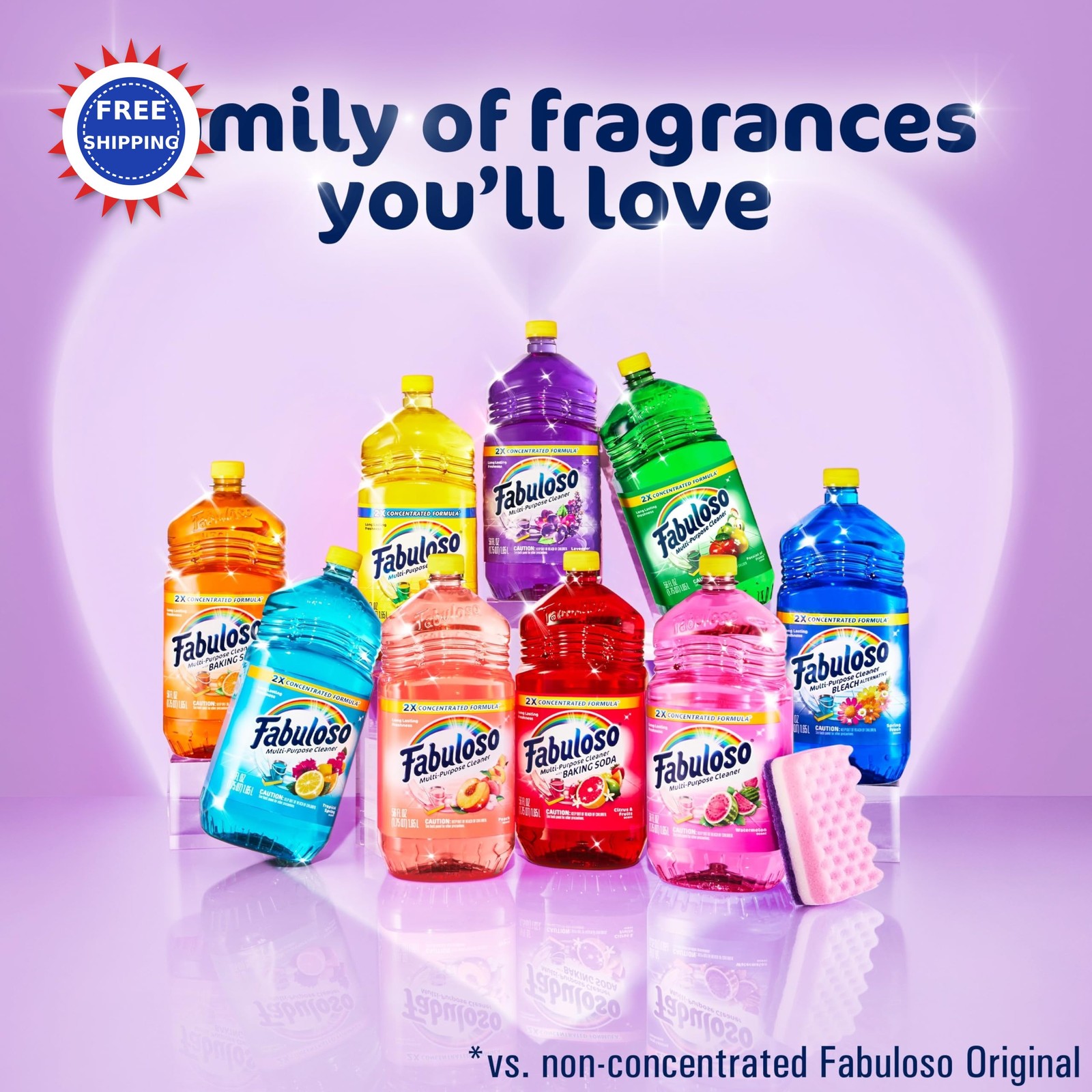 Cleaner Multi Purpose 56 Fl Oz Fabuloso Concentrated Formula Lemon