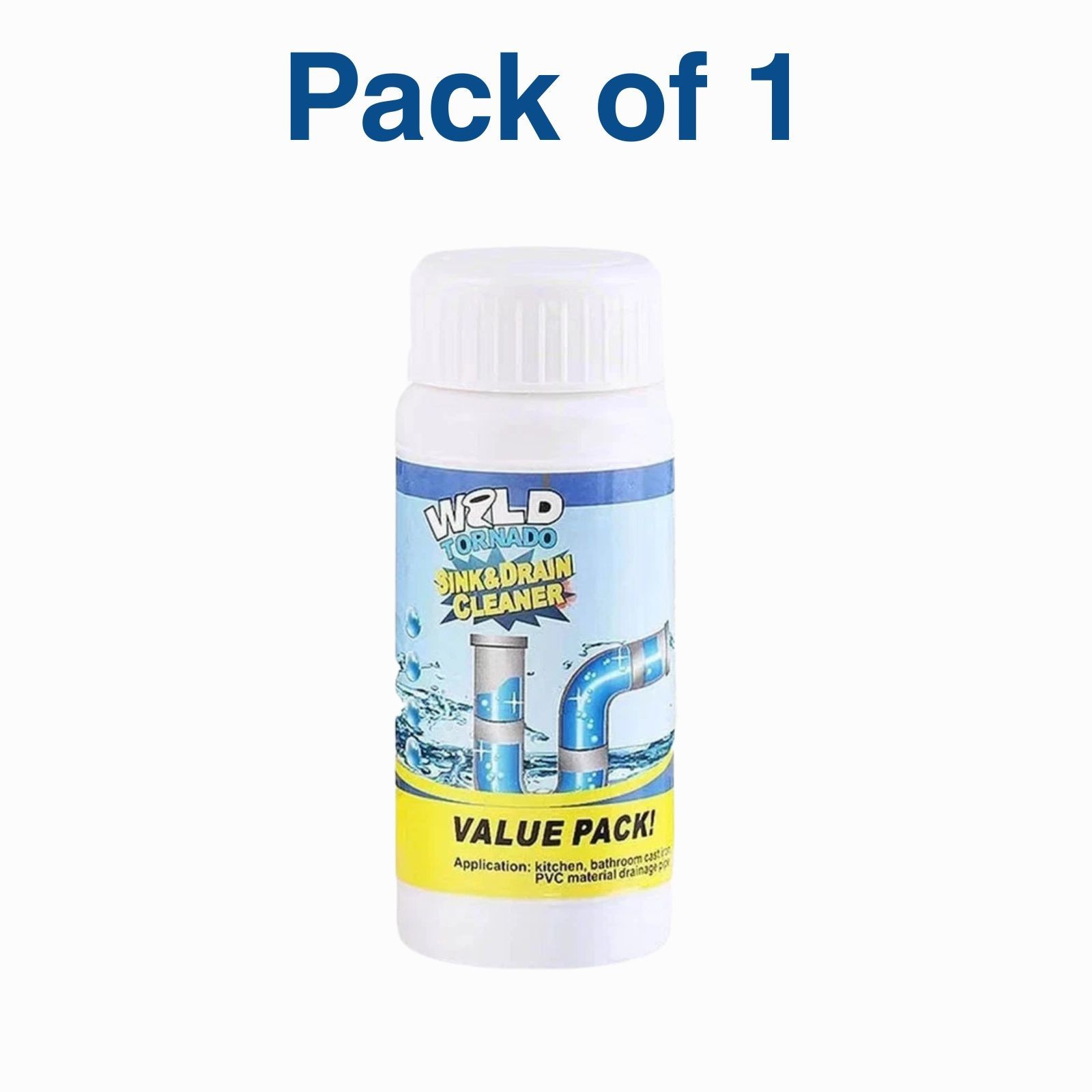 1~5x Wild Tornado Powerful Sink Drain Cleaner High Efficiency Clogging Cleaner