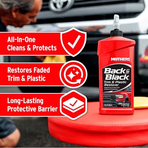 Mothers Back-to-Black Trim & Plastic Restorer, 12 oz. 06112