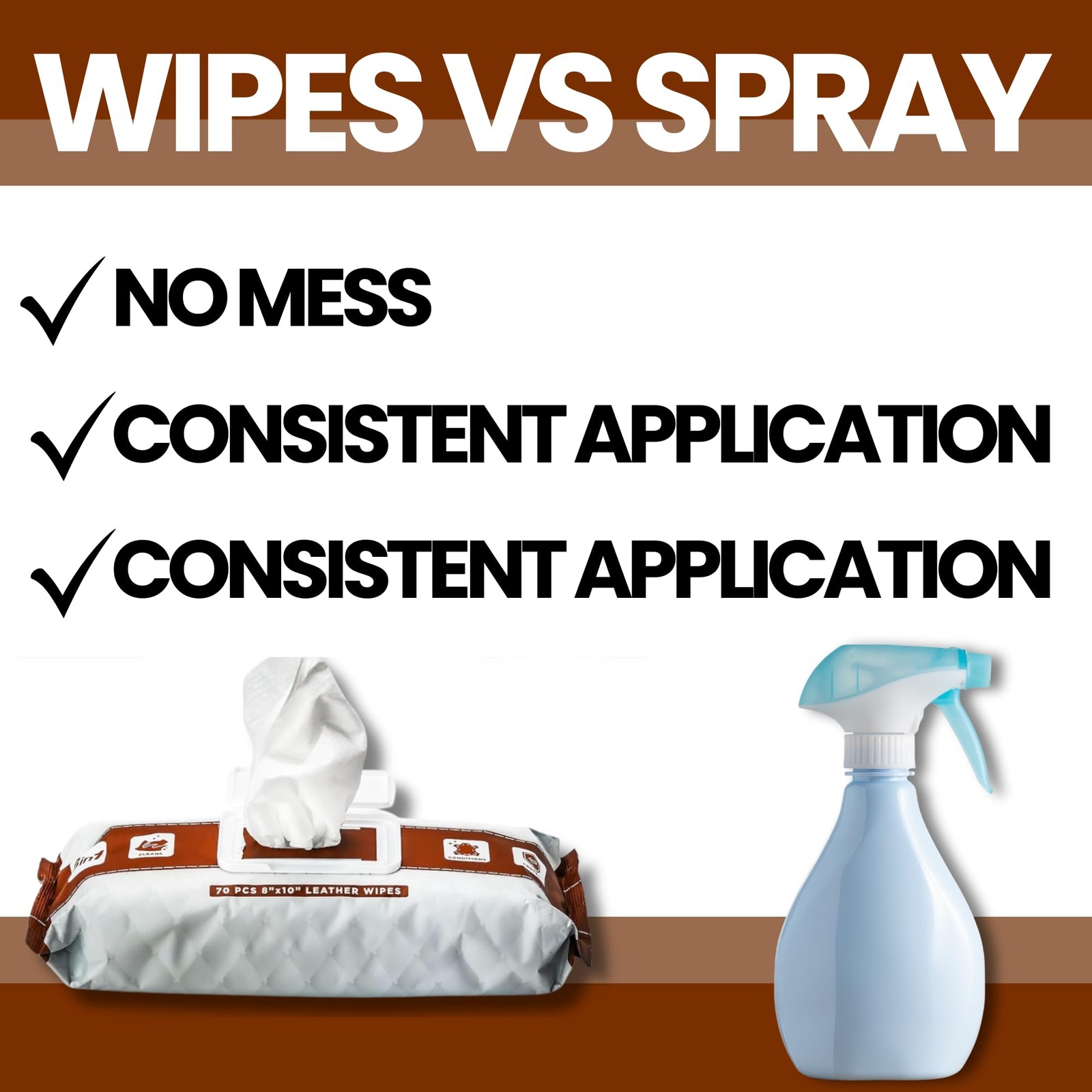 Leather Cleaner Wipes – Clean, Condition, & Protect – Cleansing Wipes for Int…