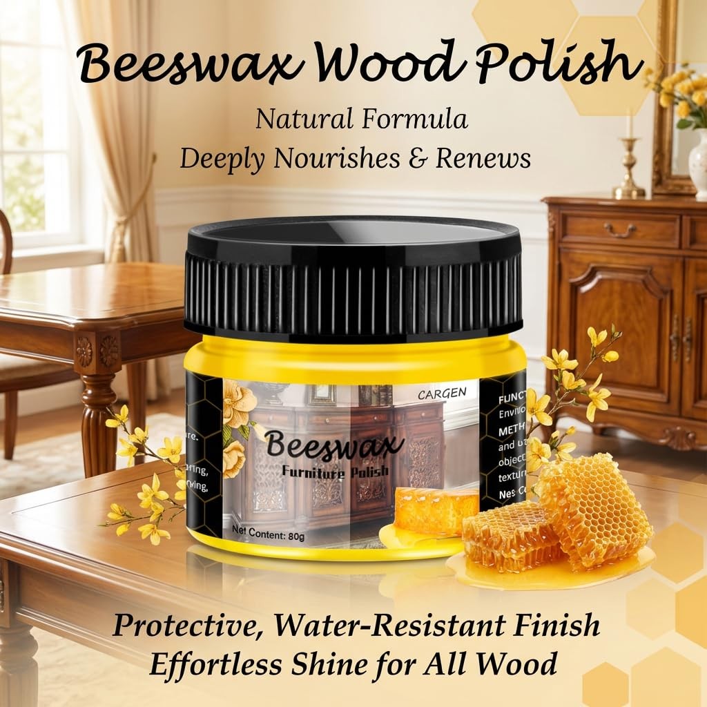 Beeswax Furniture Polish, Wood Seasoning Beeswax for Furniture Wood Wax for D…