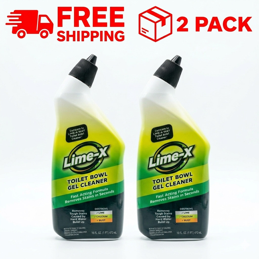 Lime-A-Way Toilet Bowl Cleaner Gel 2 Pack 16 fl oz Removes Rust Limescale Stains