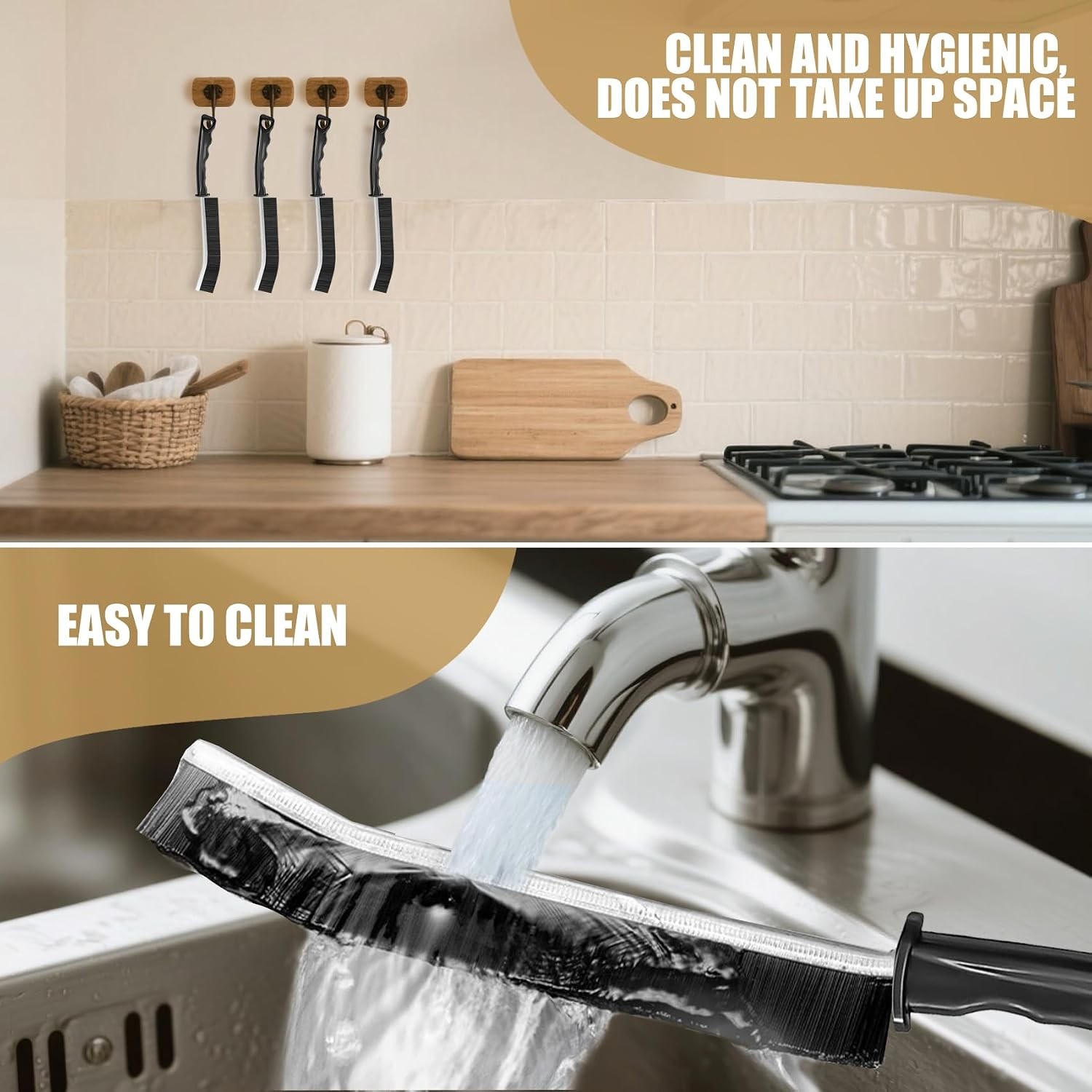 15Pcs Household Gap Cleaning Brush Set, Grout Cleaner Brush, Hard Bristle