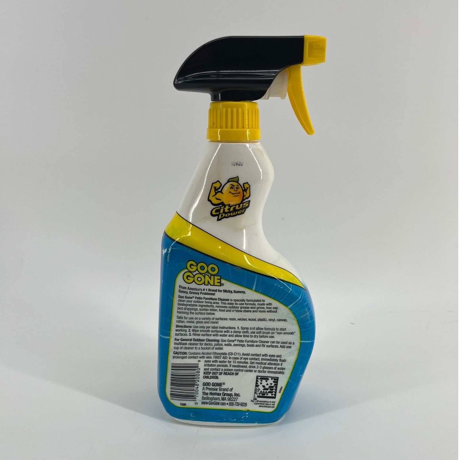 Goo Gone Patio Furniture Cleaner Citrus Power Spray Yellow Blue 24oz Bottle