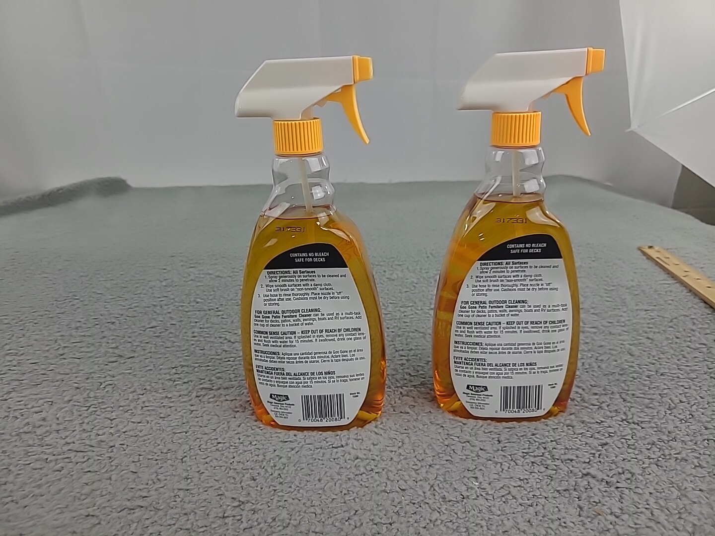 2x Goo Gone Outdoor Patio Furniture Cleaner Citrus Spray Rattan Wicker Metal