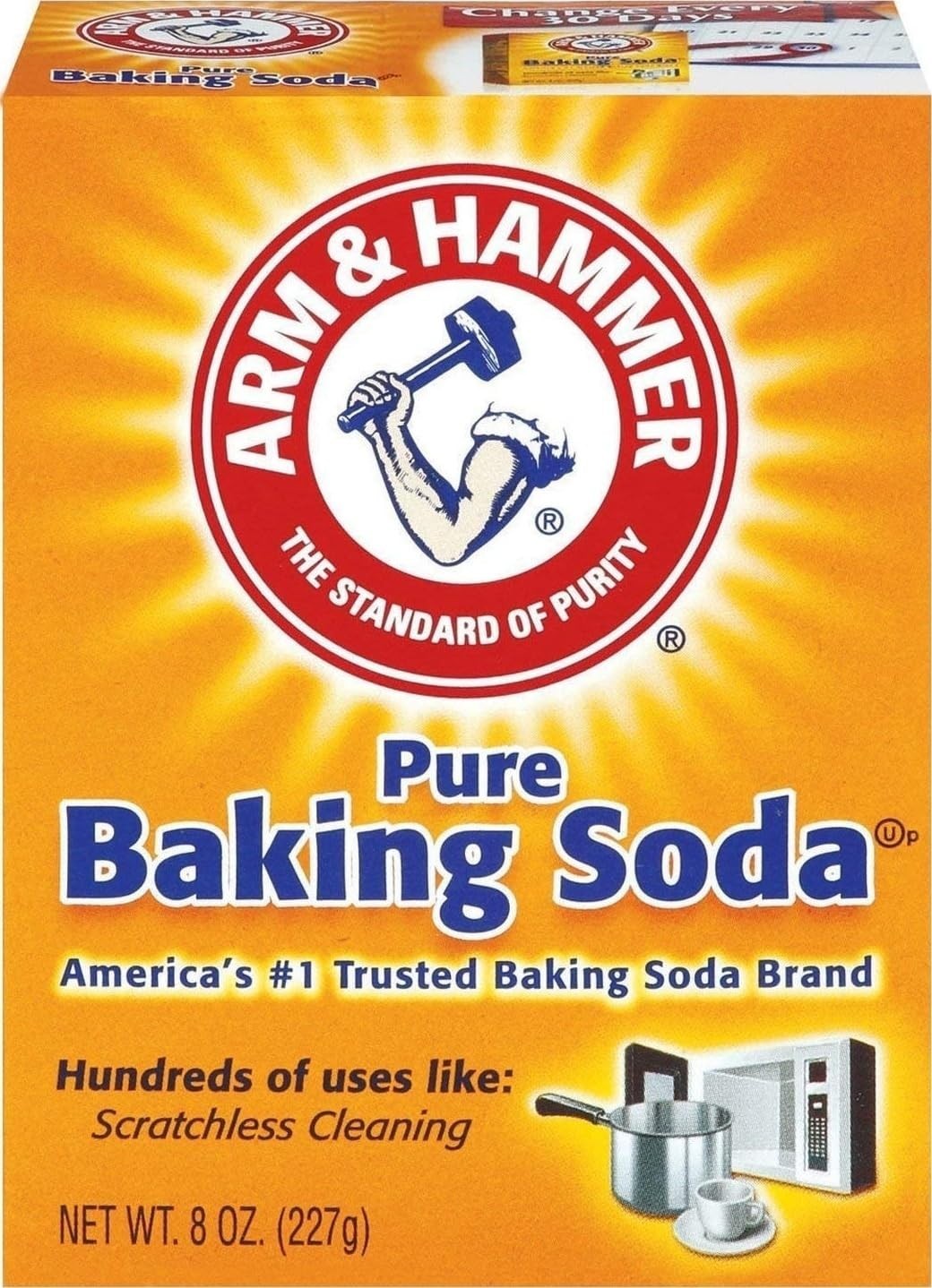 America’s Trusted 16 oz Baking Soda – Chemical-Free Baking and Cleaning Staple