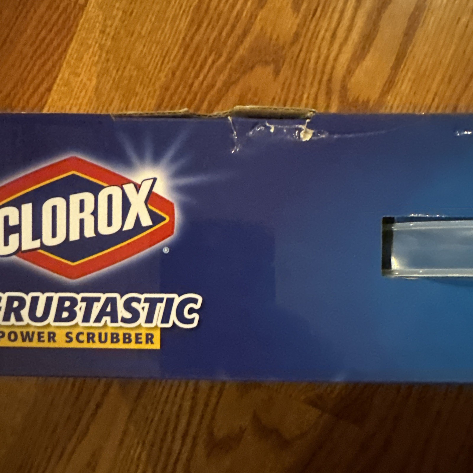 NEW- Clorox Scrubtastic Power Scrubber 3 Brush Heads Rechargeable Extends To 39″