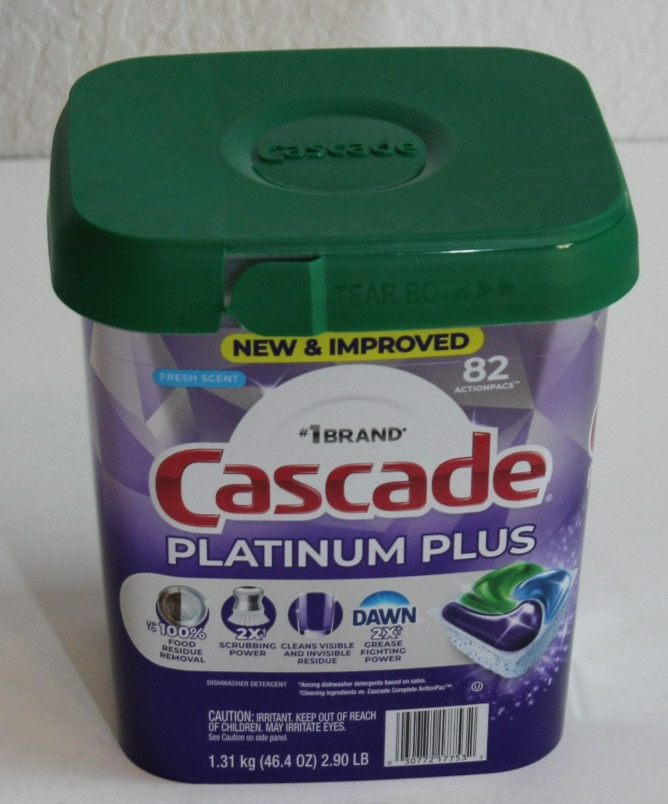 Cascade Platinum Plus ActionPacs Dishwasher Detergent Fresh Scent, 82 ct.