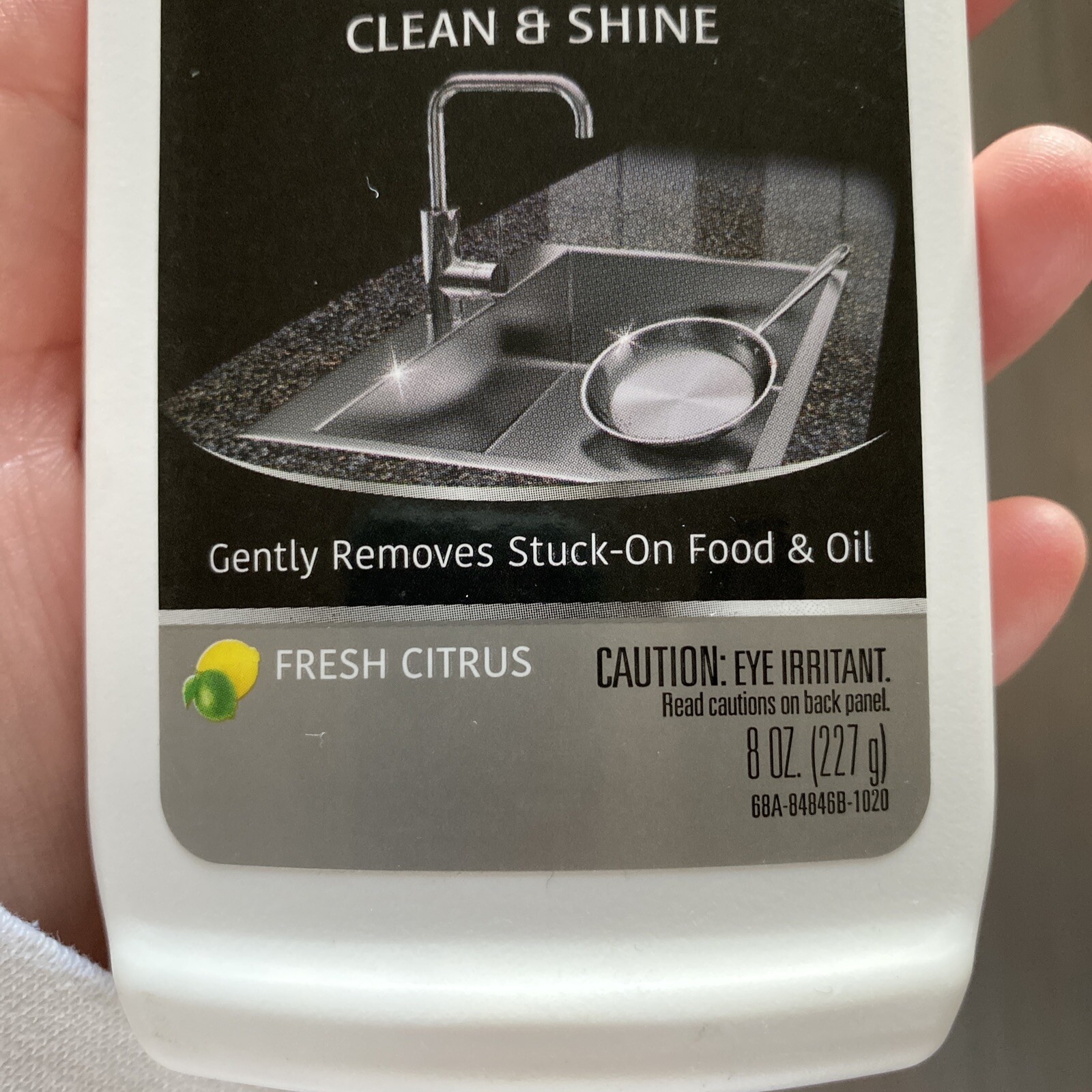 Weiman STAINLESS STEEL COOKWARE & SINK Clean Shine 8oz Liquid ~ FRESH CITRUS