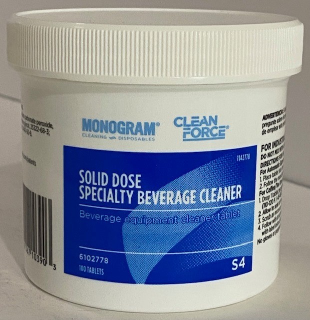 Monogram Clean Force Solid Dose Specialty Beverage Cleaner – 100 Tablets 6102778