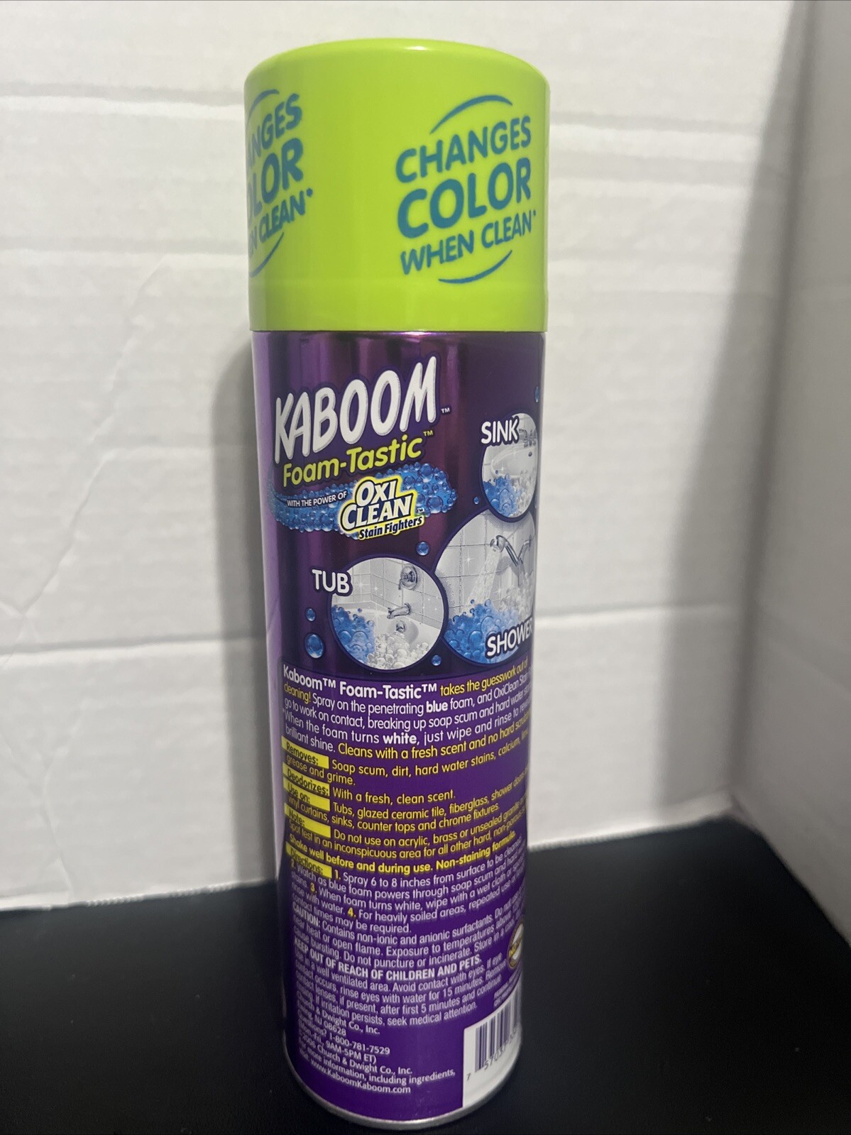 Kaboom Foamtastic Oxi Clean Stain Fighters Bathroom Cleaner Fresh Scent
