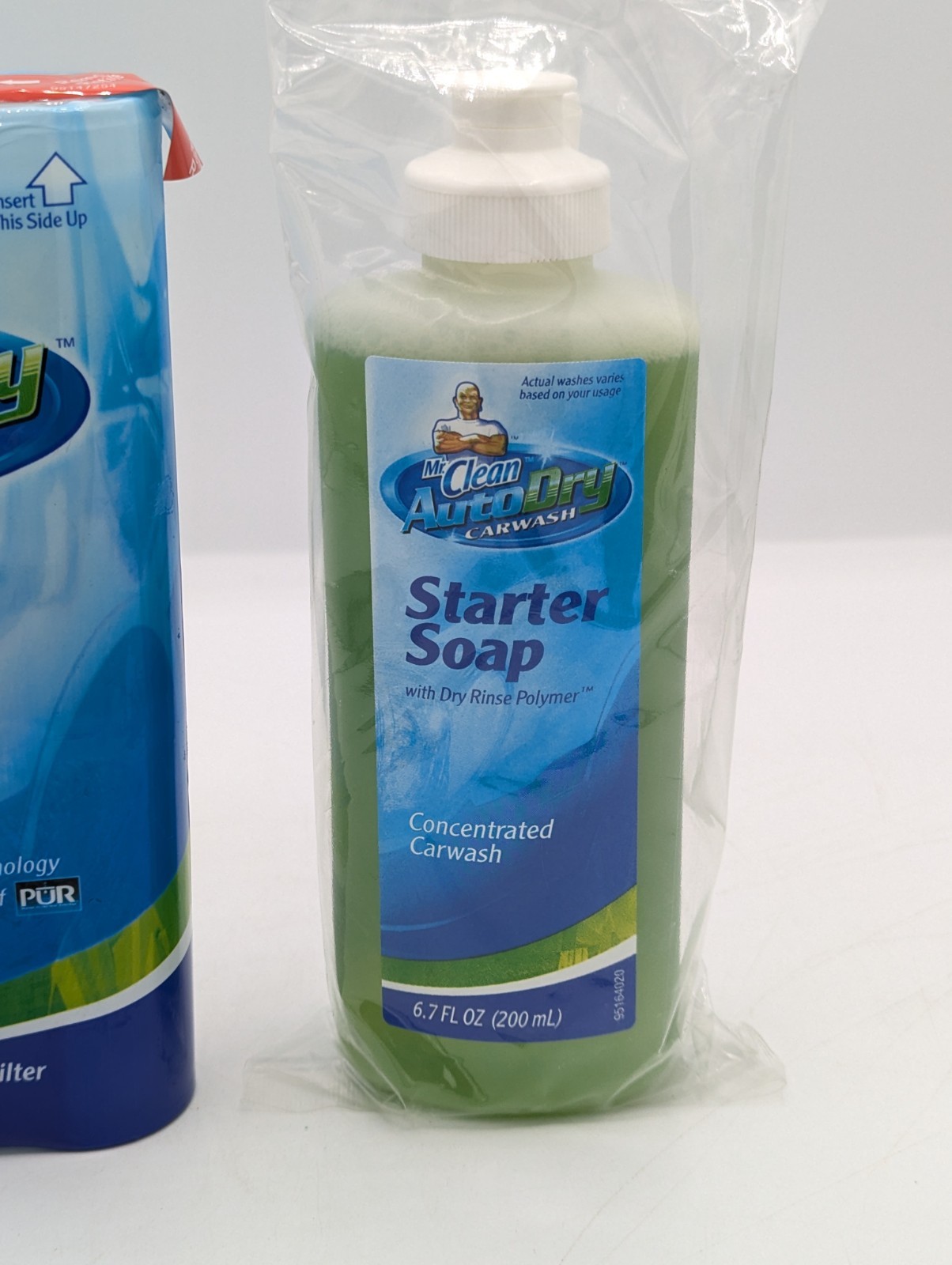 New Mr. Clean Auto Dry Car Wash Starter Filter (3 uses) & Starter Soap 6.7 oz