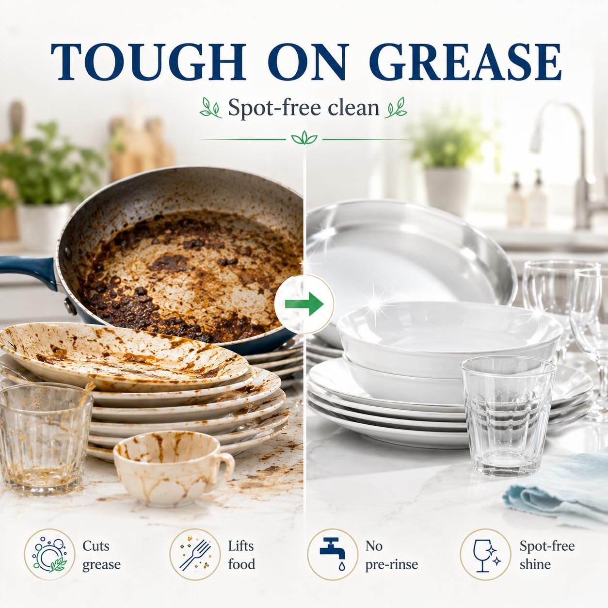 Plant-Based Dishwasher Detergent Gel, Fragrance-Free, 1 Gallon (128 Fl Oz) Re…