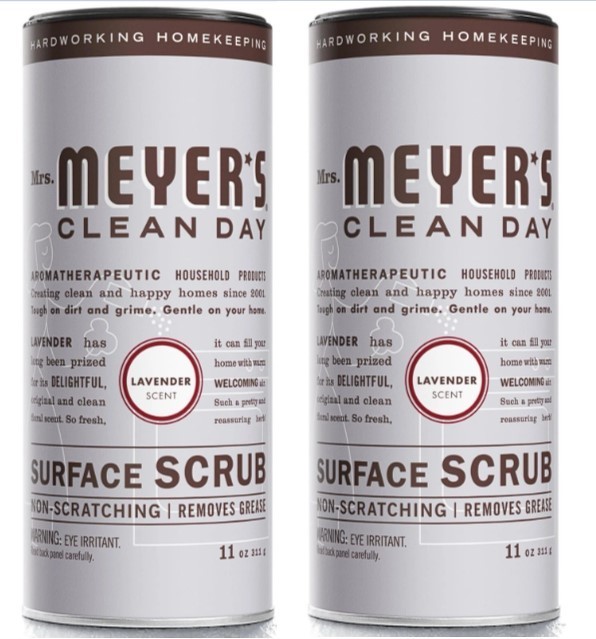 2x Mrs. Meyer’s Surface Scrub Lavender, 11oz. – Non-Scratching HTF