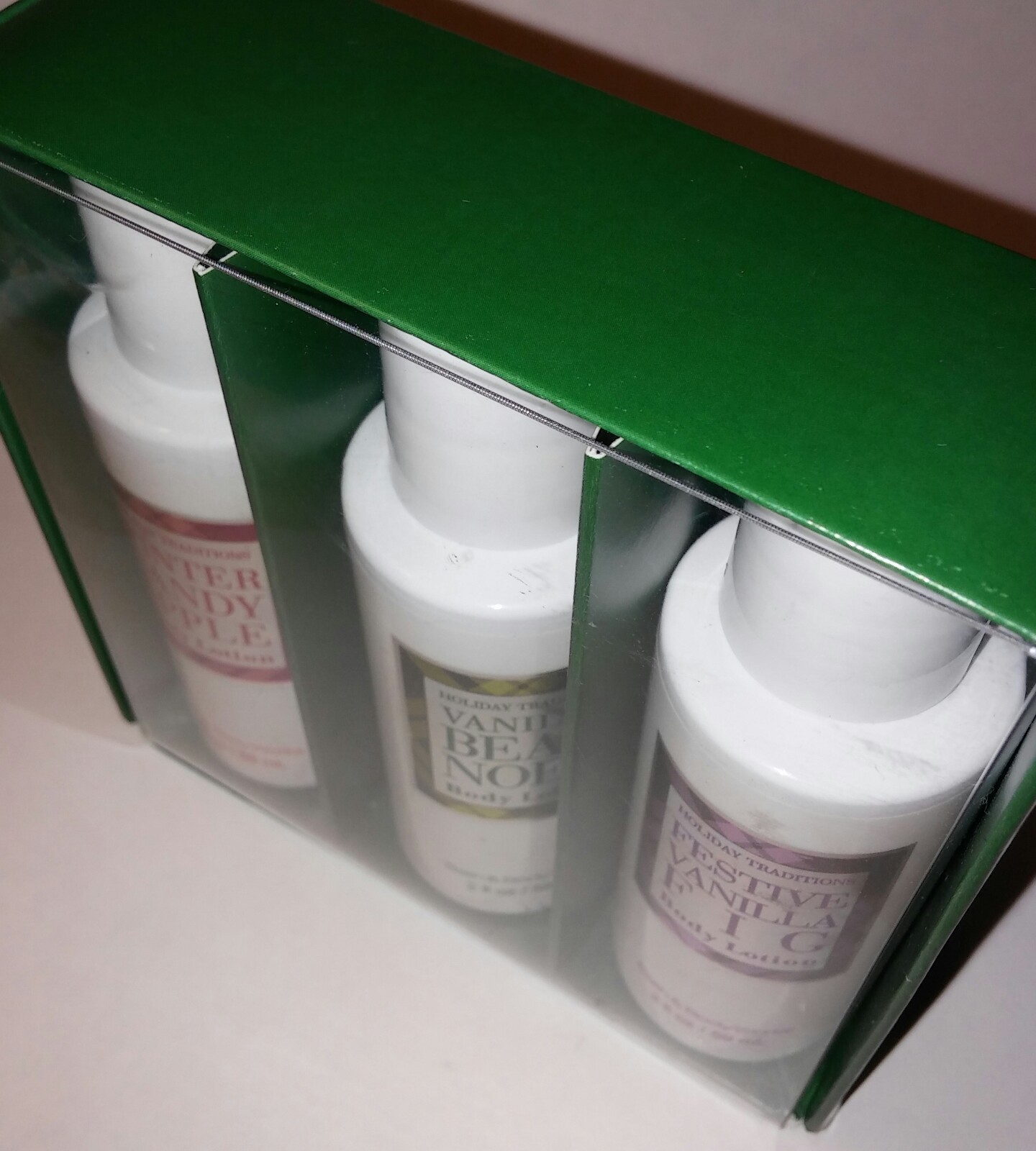 BATH & BODY WORKS SET OF 3 HOLIDAY TRADITIONS BODY LOTIONS 2.0 OZ. 59 ML. EACH