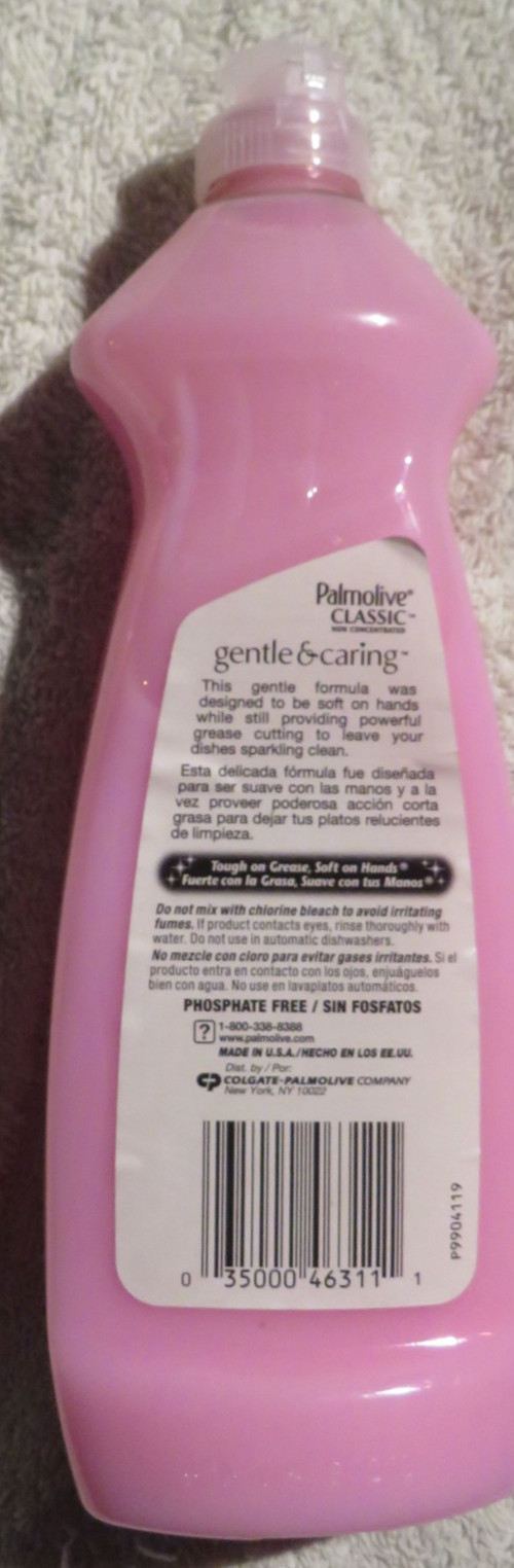 Palmolive Classic Gentle Caring Pink Dish Liquid Soap 14 Fl Oz Non Concentrated