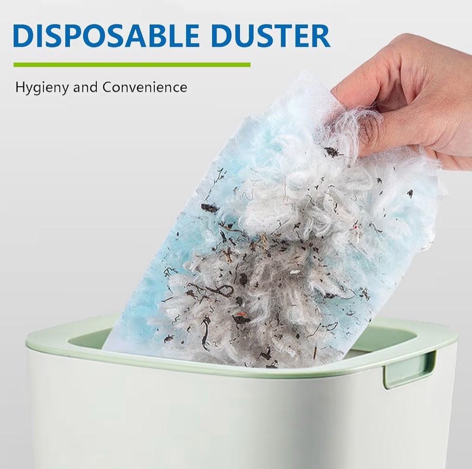 Disposable Duster Refills Bulk Blue Electrostatic Duster Heads Heavy Duty 40 CT
