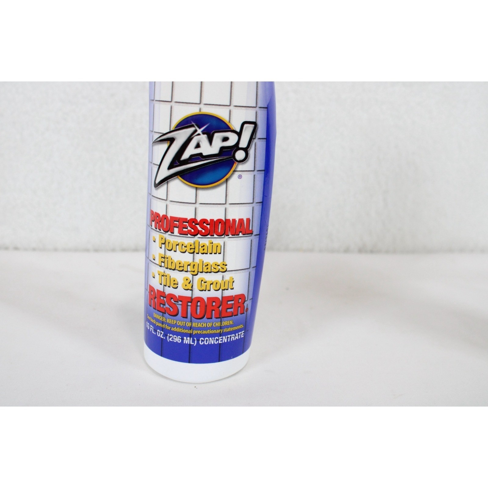 Zap Professional Porcelain Fiberglass Tile Grout Restorer Maintainer 10oz Set