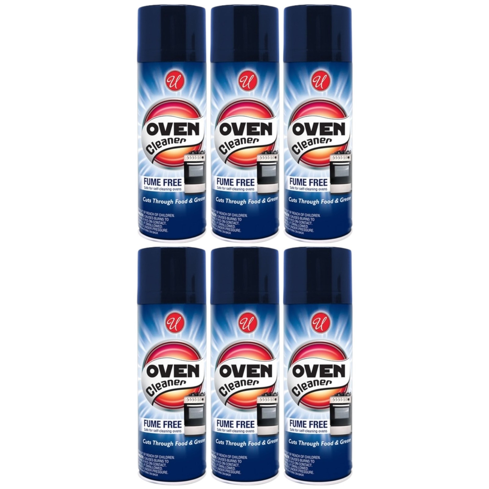 Fume Free Oven Cleaner (Safe for Self-Cleaning Ovens), 12oz. (Pack of 6)