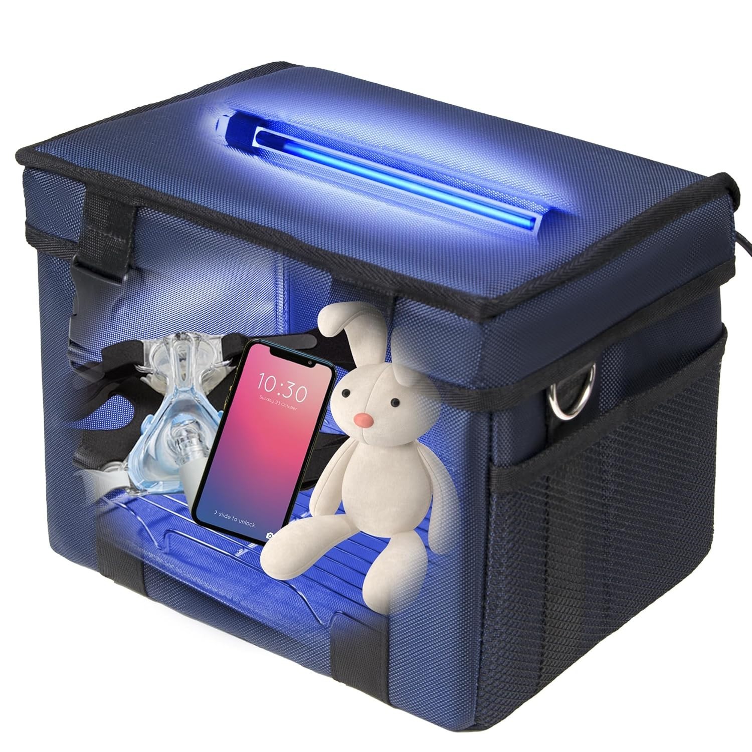 UV Sanitizer Box, 12L Portable Sanitizing and Cleaning Machine with 3-Level T…