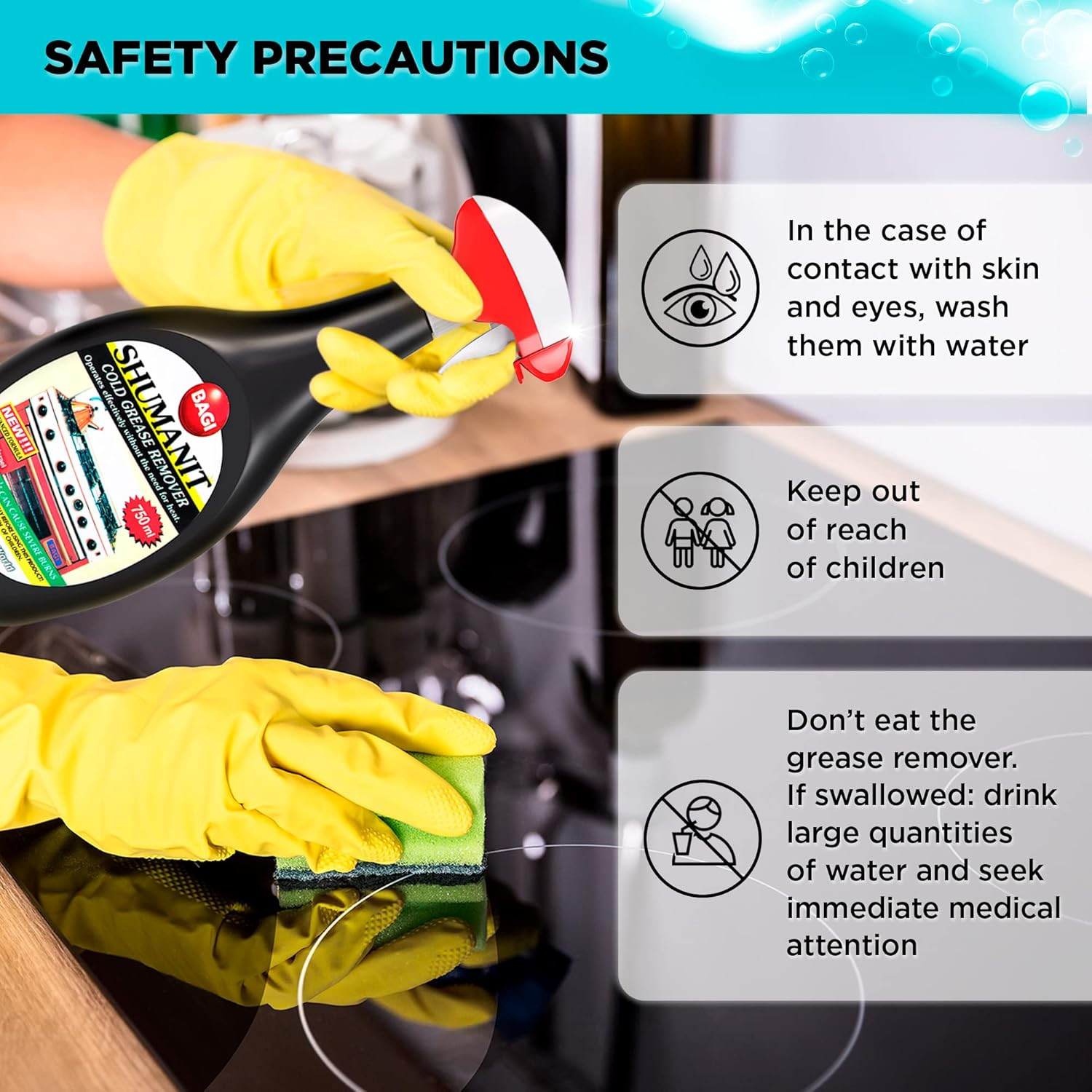 SHUMANIT – Cold Grease Remover. Spray for the Immediate Removal of Stubborn